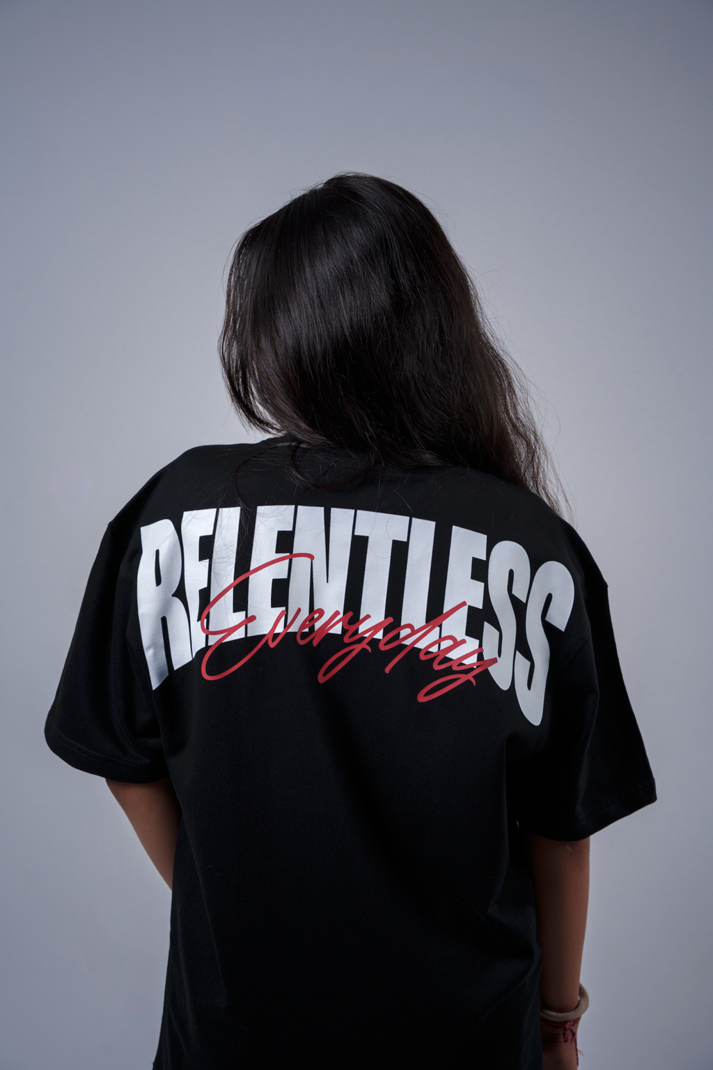 Relentless Oversized T-shirt Black