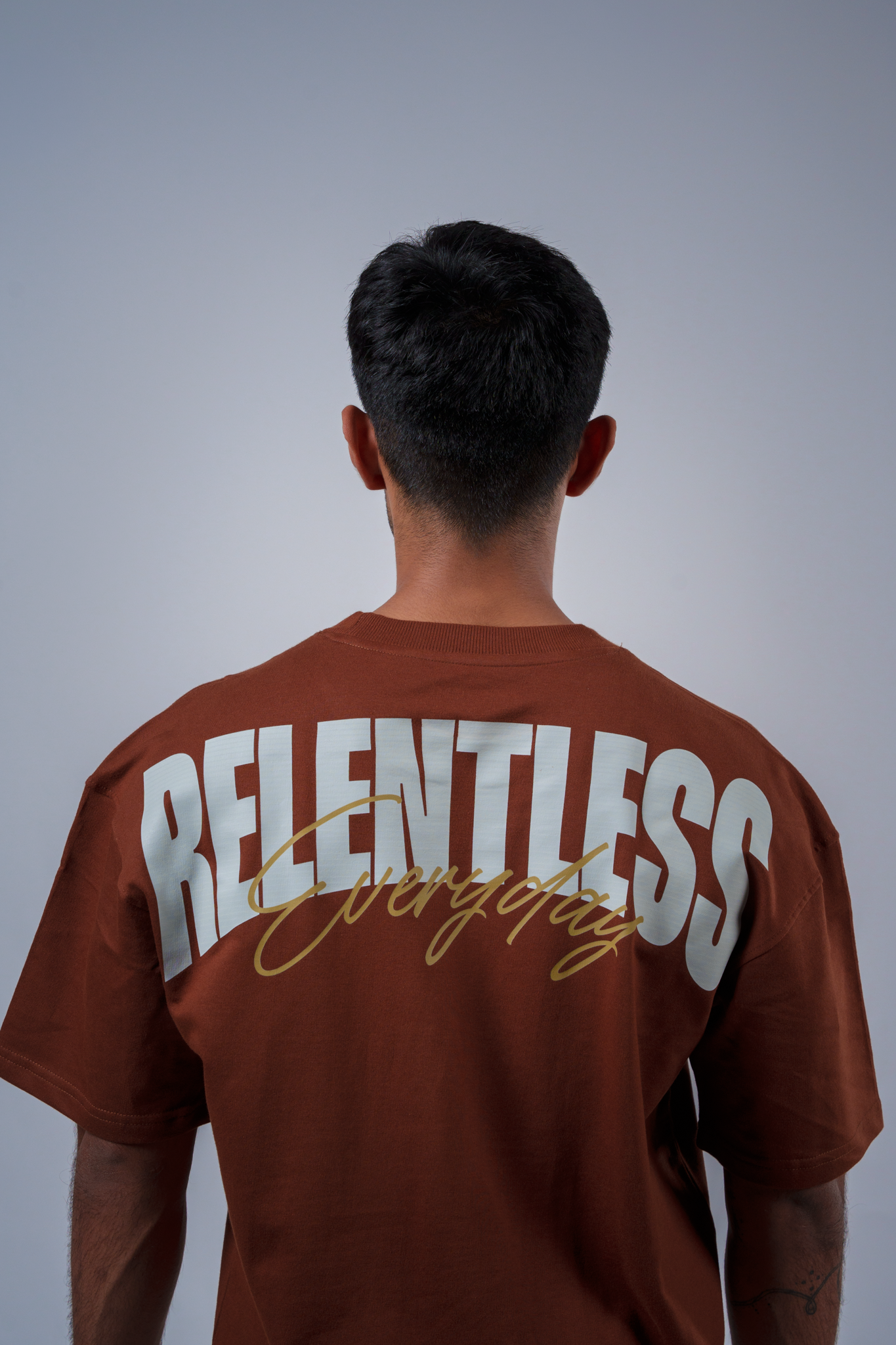 Relentless Oversized T-shirt Brown